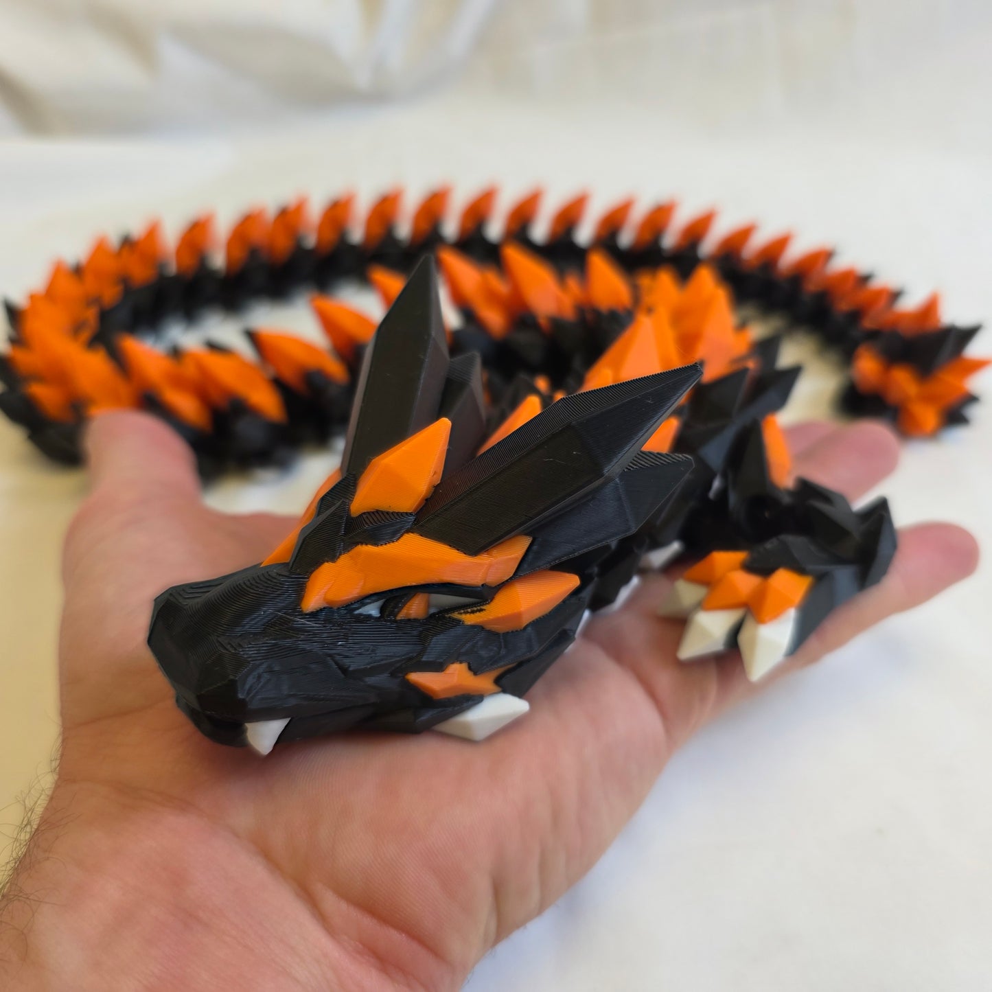 82cm Triple Colour 3D Printed Dragon