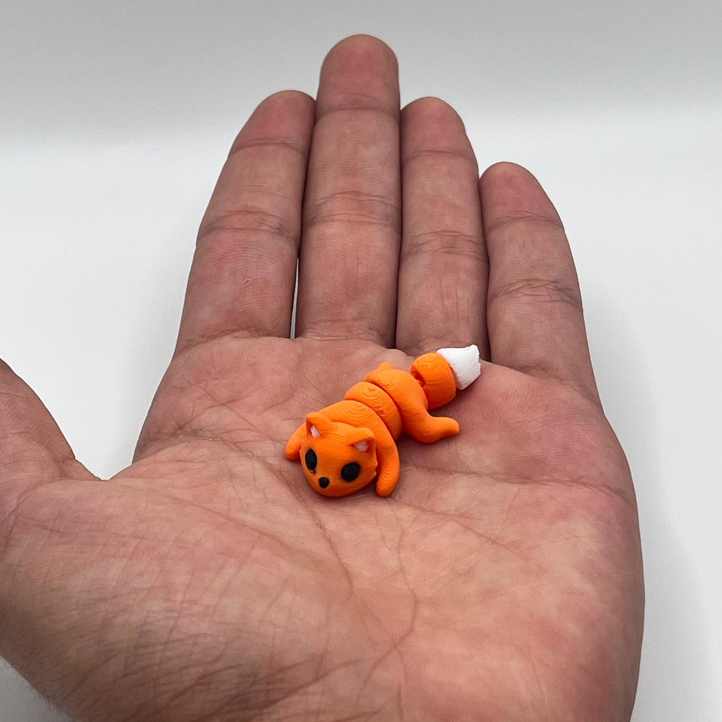 Mini Fox Figurine – 3D Printed Articulated Animal Collectible