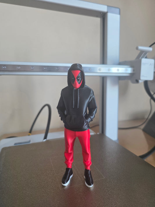 Urban Deadpool 3D Printed Figure – Made to Order, Unique Collectible, Fun Gift