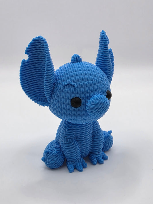 Cute Knitted Stitch – 3D Printed Toy