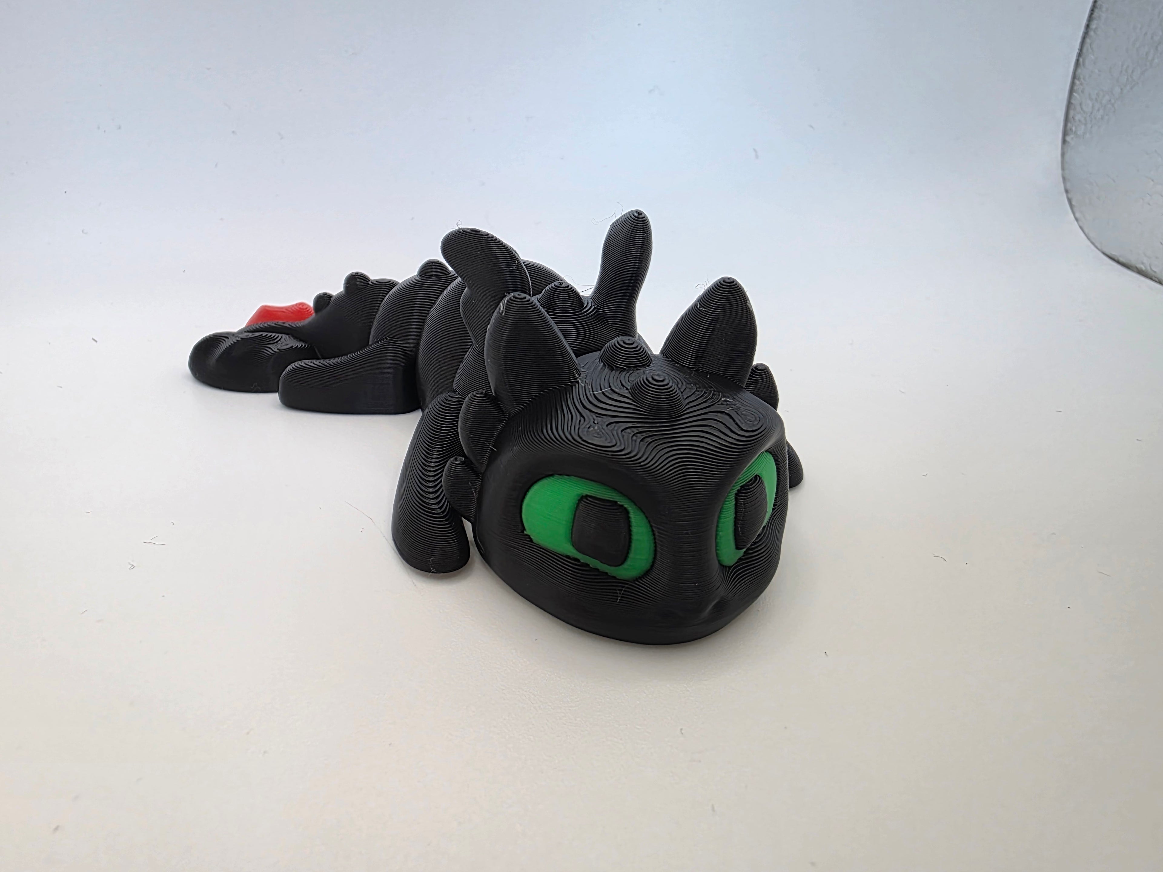 Toothless Night Fury Dragon – 3D Printed Collectible (12cm) | Printed in the UK