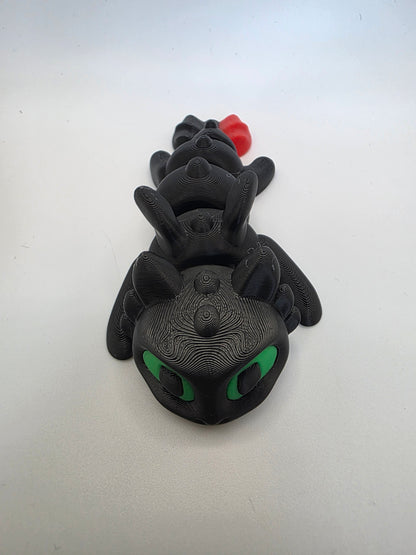 Nightfury Dragon – 3D Printed Articulated Fantasy Collectible