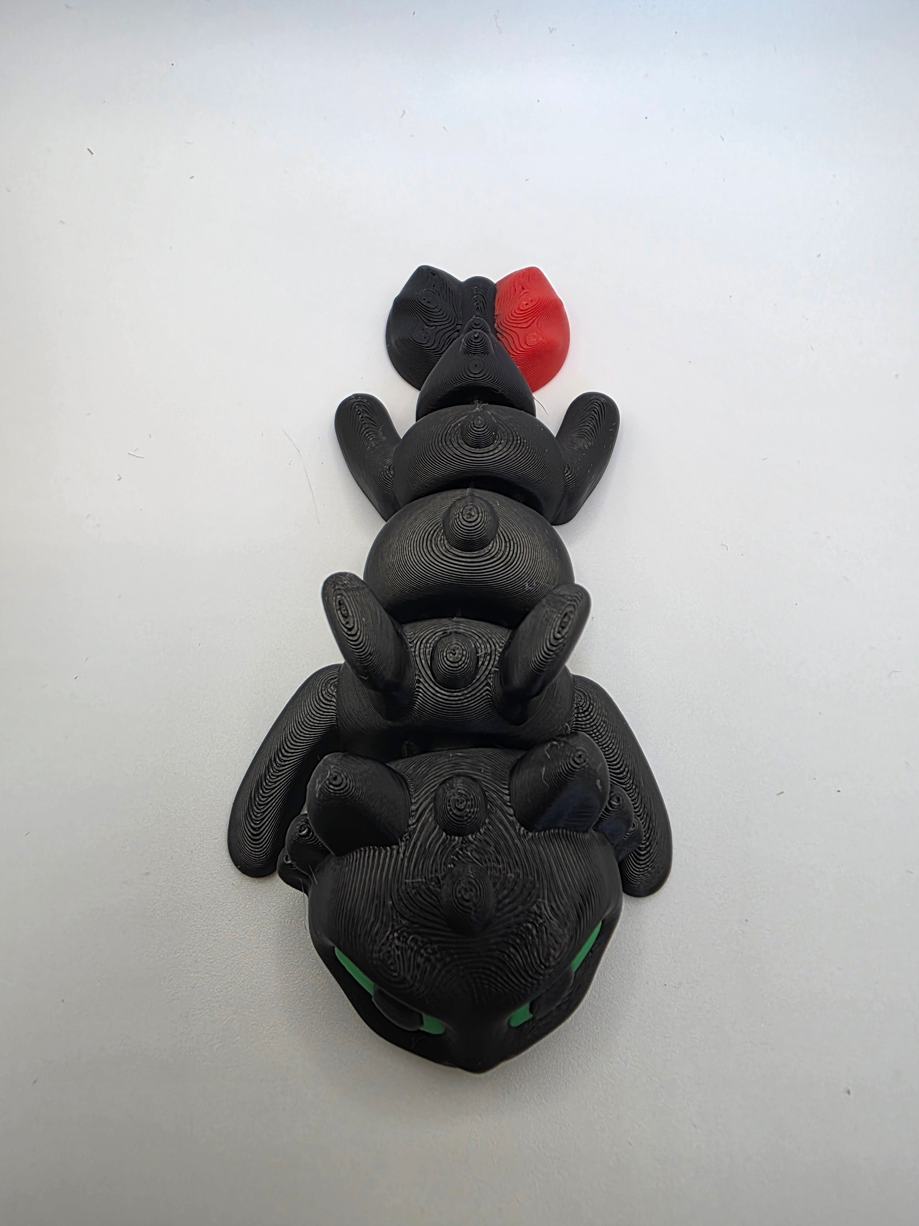 Toothless Night Fury Dragon – 3D Printed Collectible (12cm) | Printed in the UK