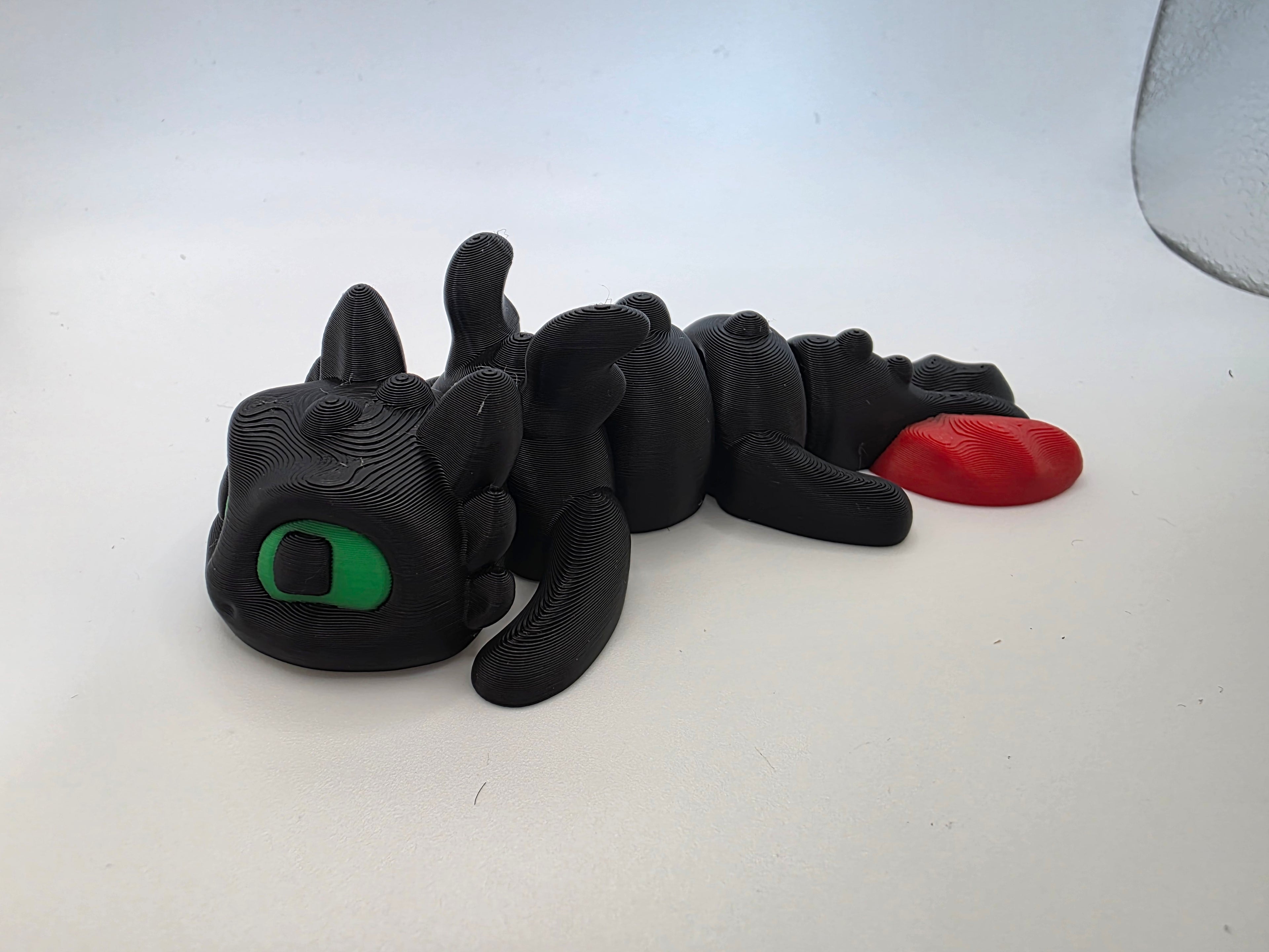 Toothless Night Fury Dragon – 3D Printed Collectible (12cm) | Printed in the UK