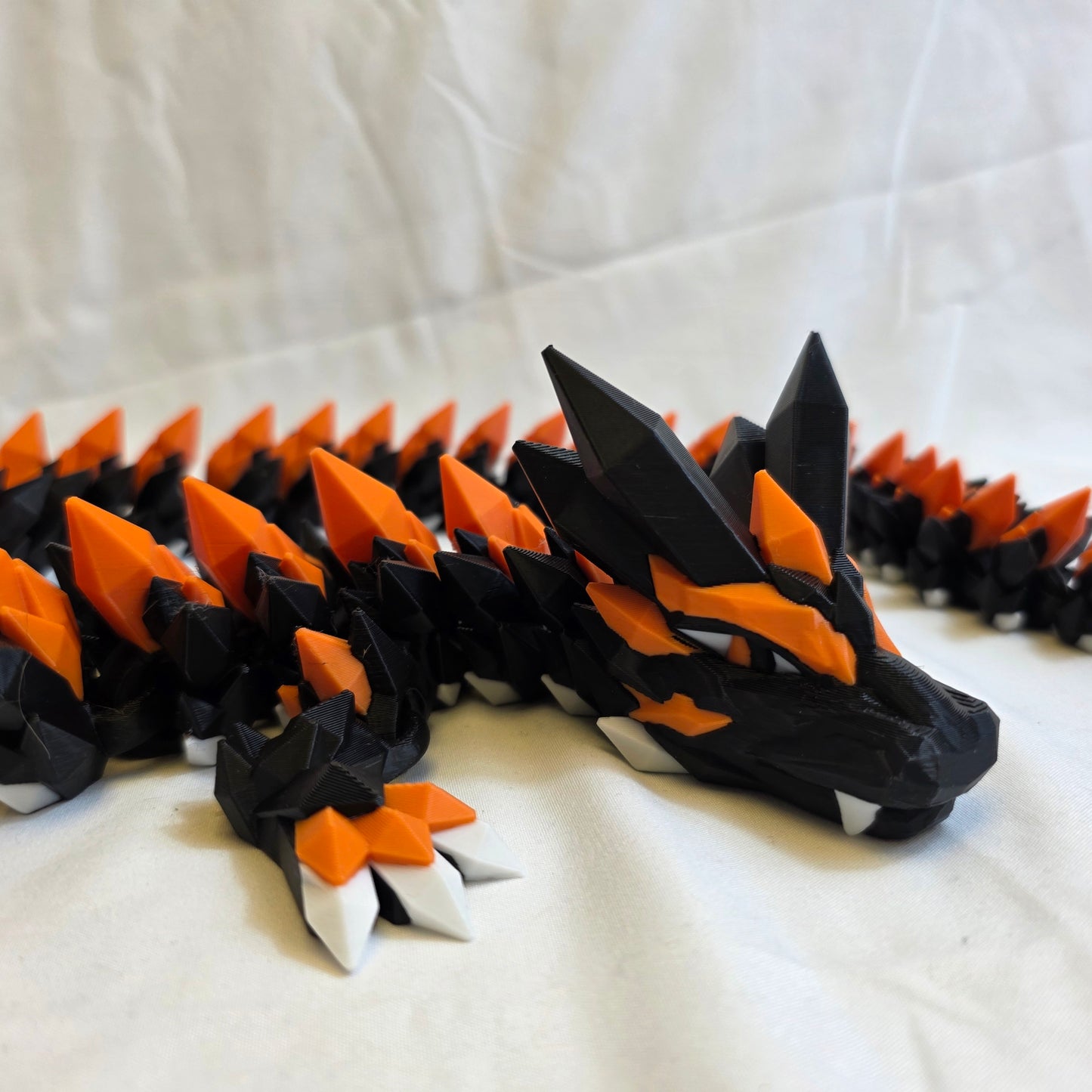 82cm Triple Colour 3D Printed Dragon