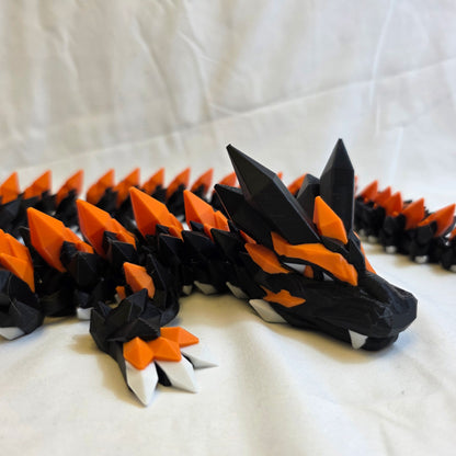 82cm Triple Colour 3D Printed Dragon