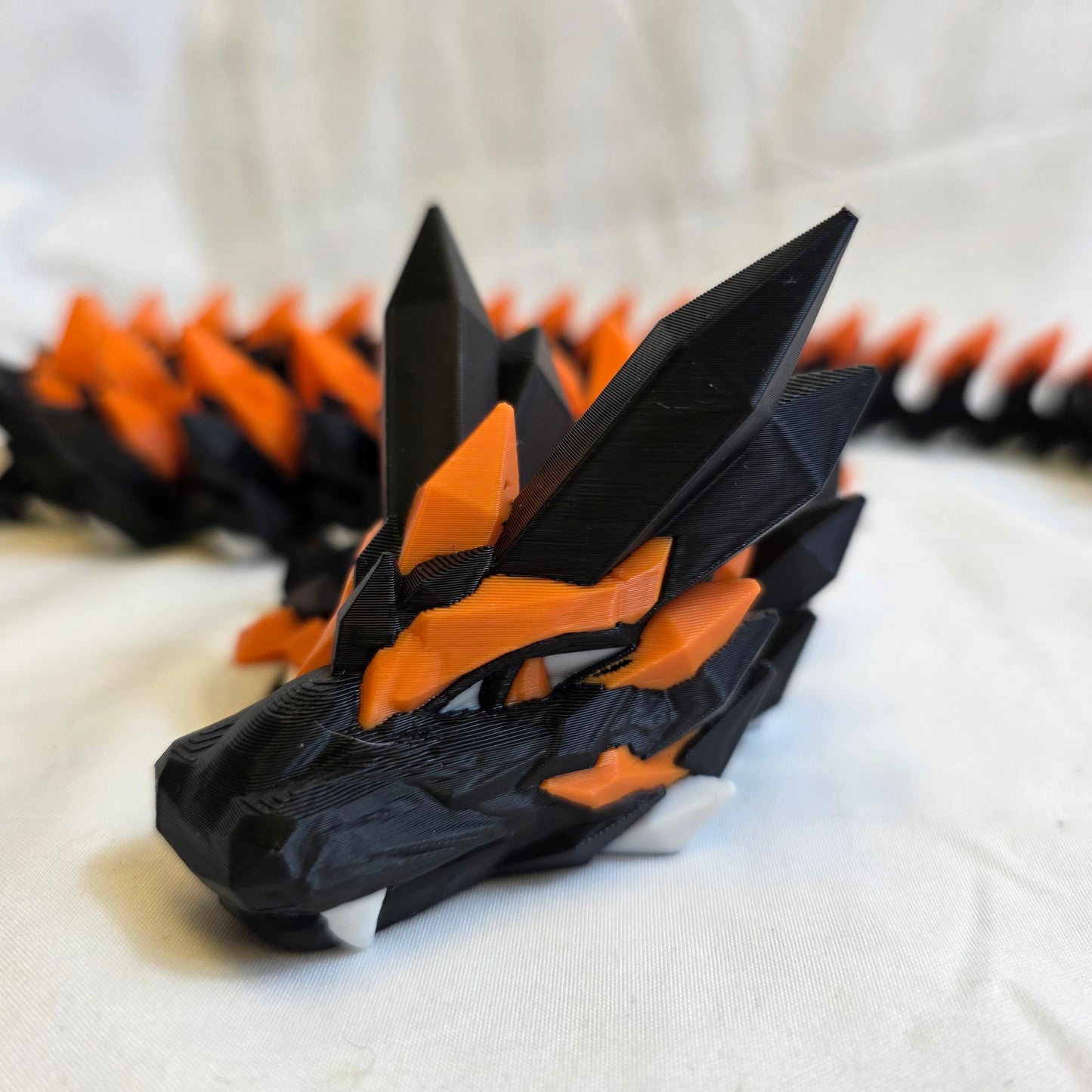82cm Triple Colour 3D Printed Dragon