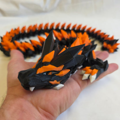 82cm Triple Colour 3D Printed Dragon