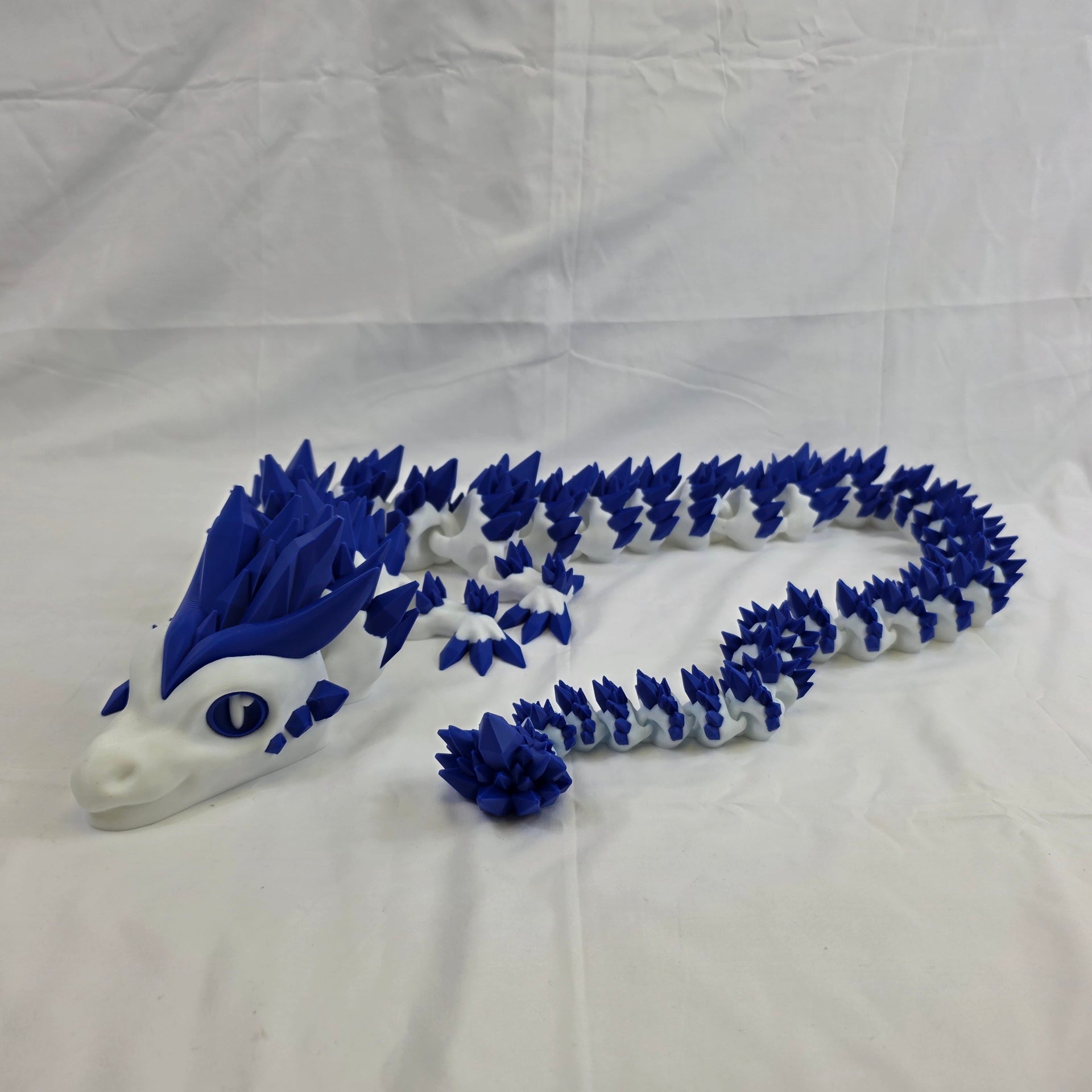 Custom 4-Foot Articulated Dragon – Fully Poseable, 3D Printed, Choose Your Colours!
