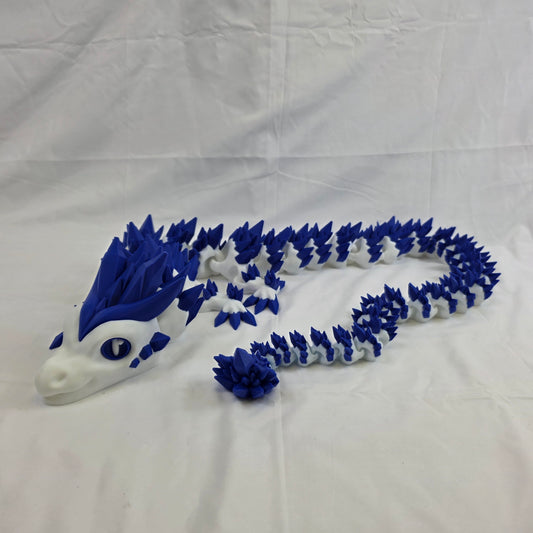 Custom 4-Foot Articulated Dragon – Fully Poseable, 3D Printed, Choose Your Colours!