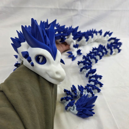 Custom 4-Foot Articulated Dragon – Fully Poseable, 3D Printed, Choose Your Colours!