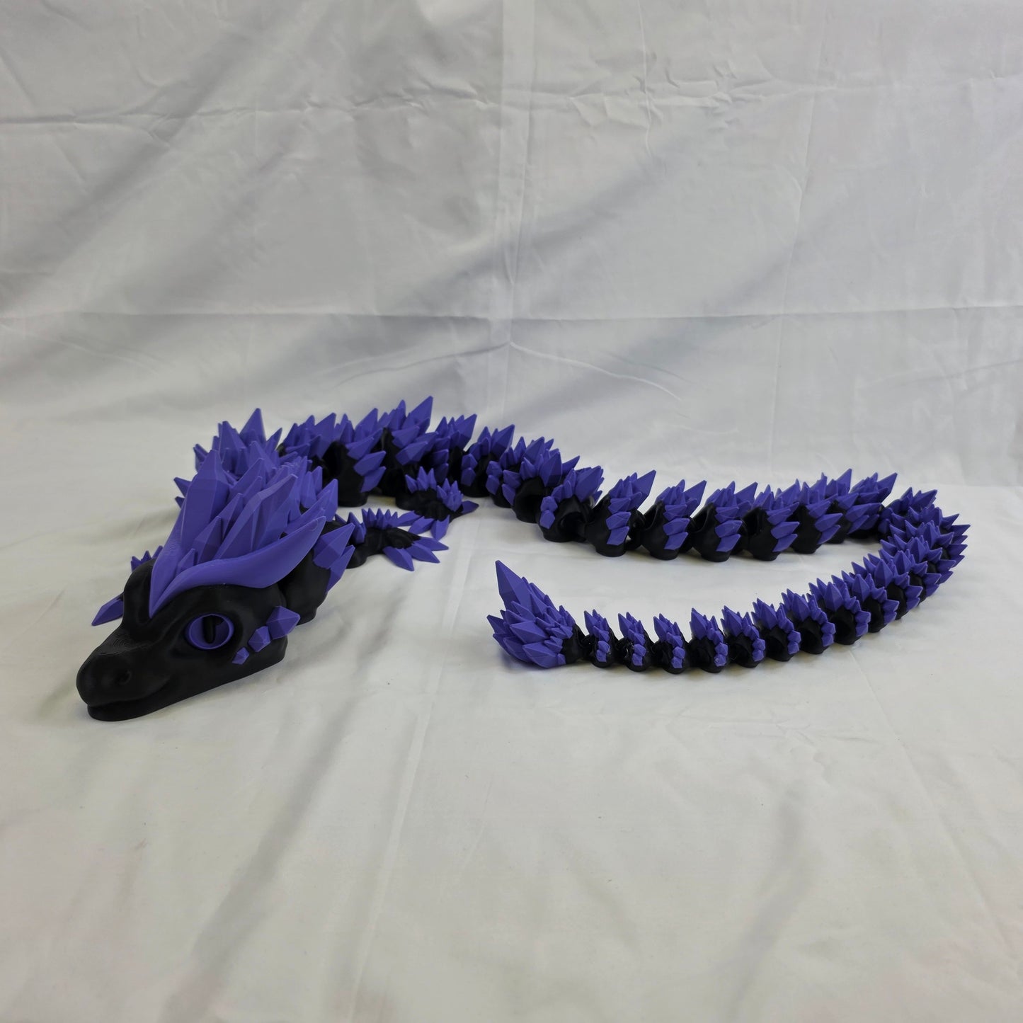 Custom 4-Foot Articulated Dragon – Fully Poseable, 3D Printed, Choose Your Colours!