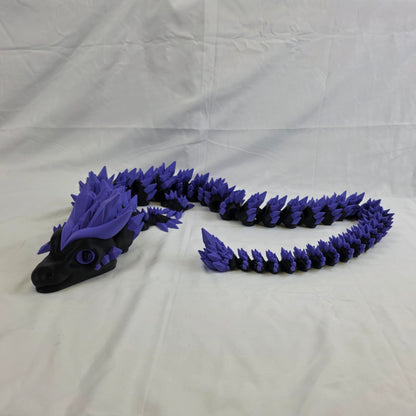 Custom 4-Foot Articulated Dragon – Fully Poseable, 3D Printed, Choose Your Colours!