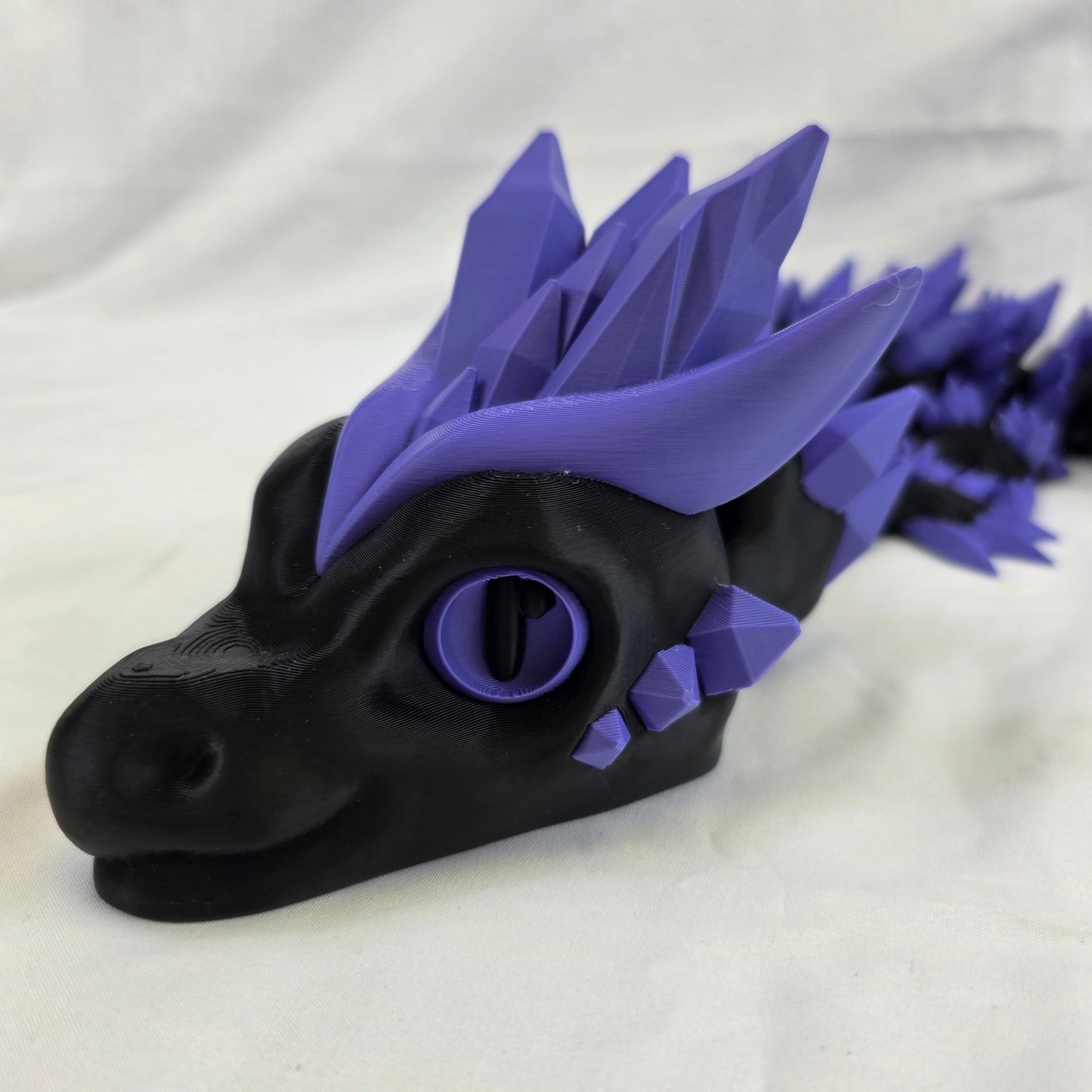 Custom 4-Foot Articulated Dragon – Fully Poseable, 3D Printed, Choose Your Colours!