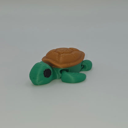 Mini Turtle Figurine – 3D Printed Articulated Animal Collectible