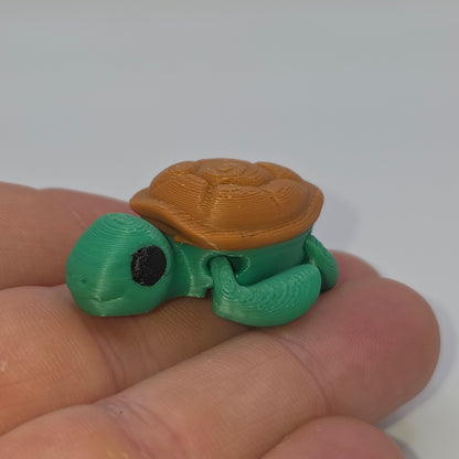 Mini Turtle Figurine – 3D Printed Articulated Animal Collectible