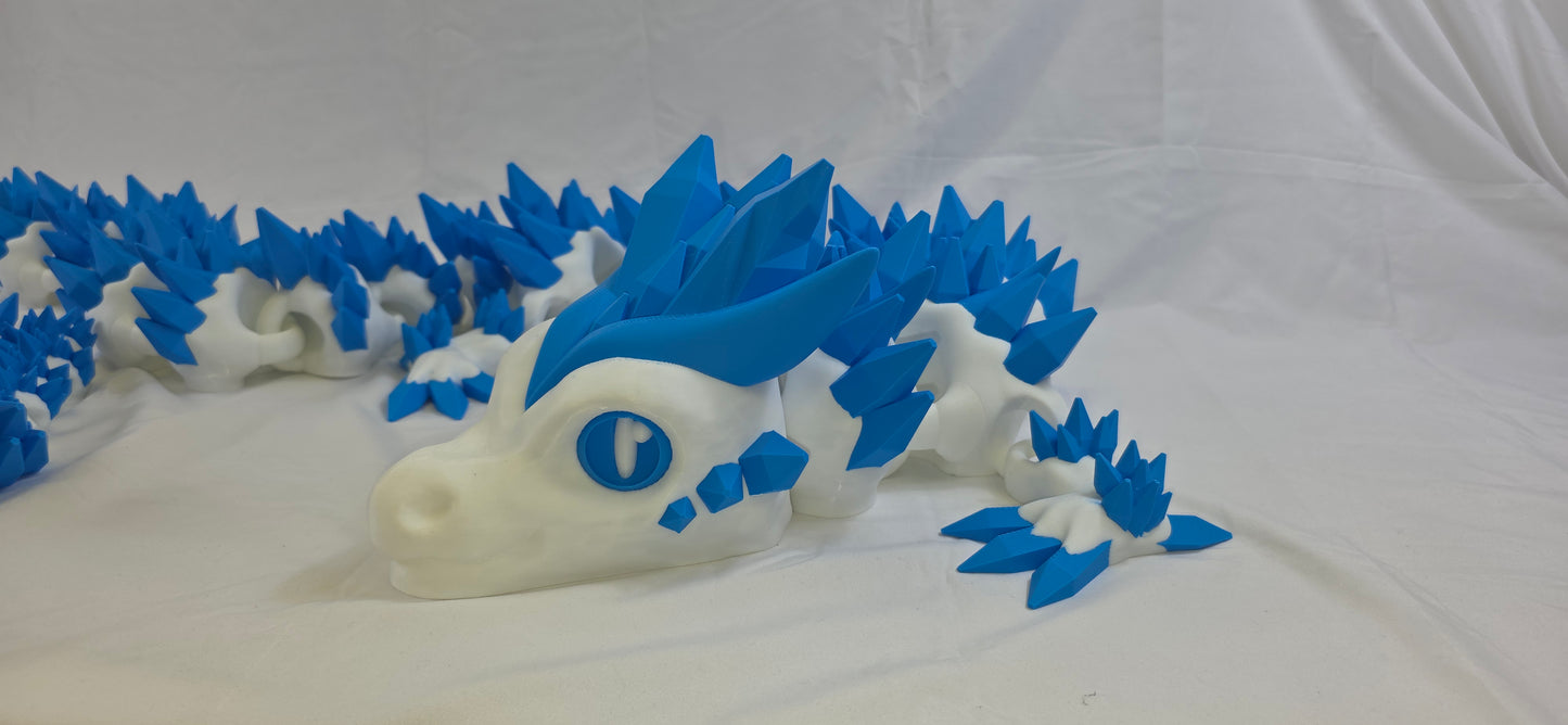 7 Foot Titan Frost Dragon – Giant 3D Printed Articulated Fantasy Centrepiece
