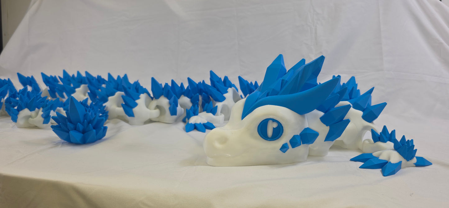 7 Foot Titan Frost Dragon – Giant 3D Printed Articulated Fantasy Centrepiece