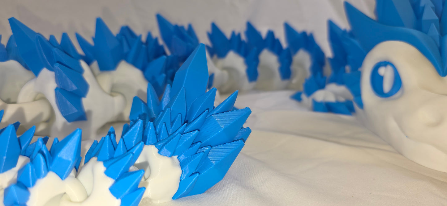 7 Foot Titan Frost Dragon – Giant 3D Printed Articulated Fantasy Centrepiece