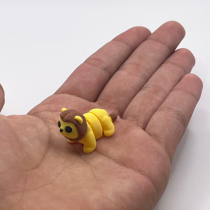 Mini Lion Cub Figurine – 3D Printed Pocket-Sized Animal Collectible