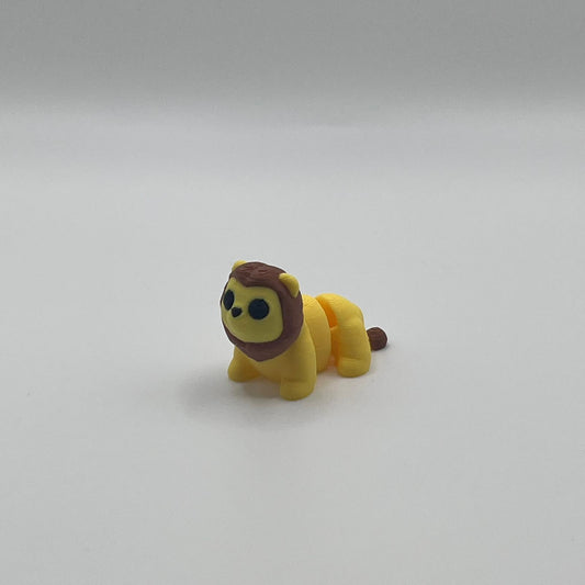 Mini Lion Cub Figurine – 3D Printed Pocket-Sized Animal Collectible