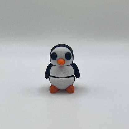 Mini Penguin Figurine – 3D Printed Pocket-Sized Animal Collectible