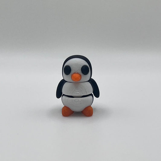 Mini Penguin Figurine – 3D Printed Pocket-Sized Animal Collectible