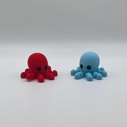 Mini Octopus Figurines – 3D Printed Pocket-Sized Ocean Collectibles