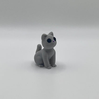 Mini Cat Figurine – 3D Printed Pocket-Sized Animal Collectible