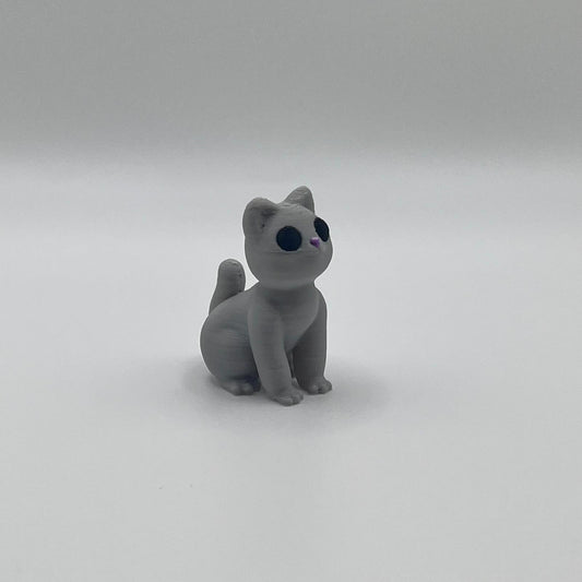 Mini Cat Figurine – 3D Printed Pocket-Sized Animal Collectible