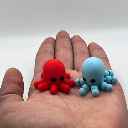Mini Octopus Figurines – 3D Printed Pocket-Sized Ocean Collectibles
