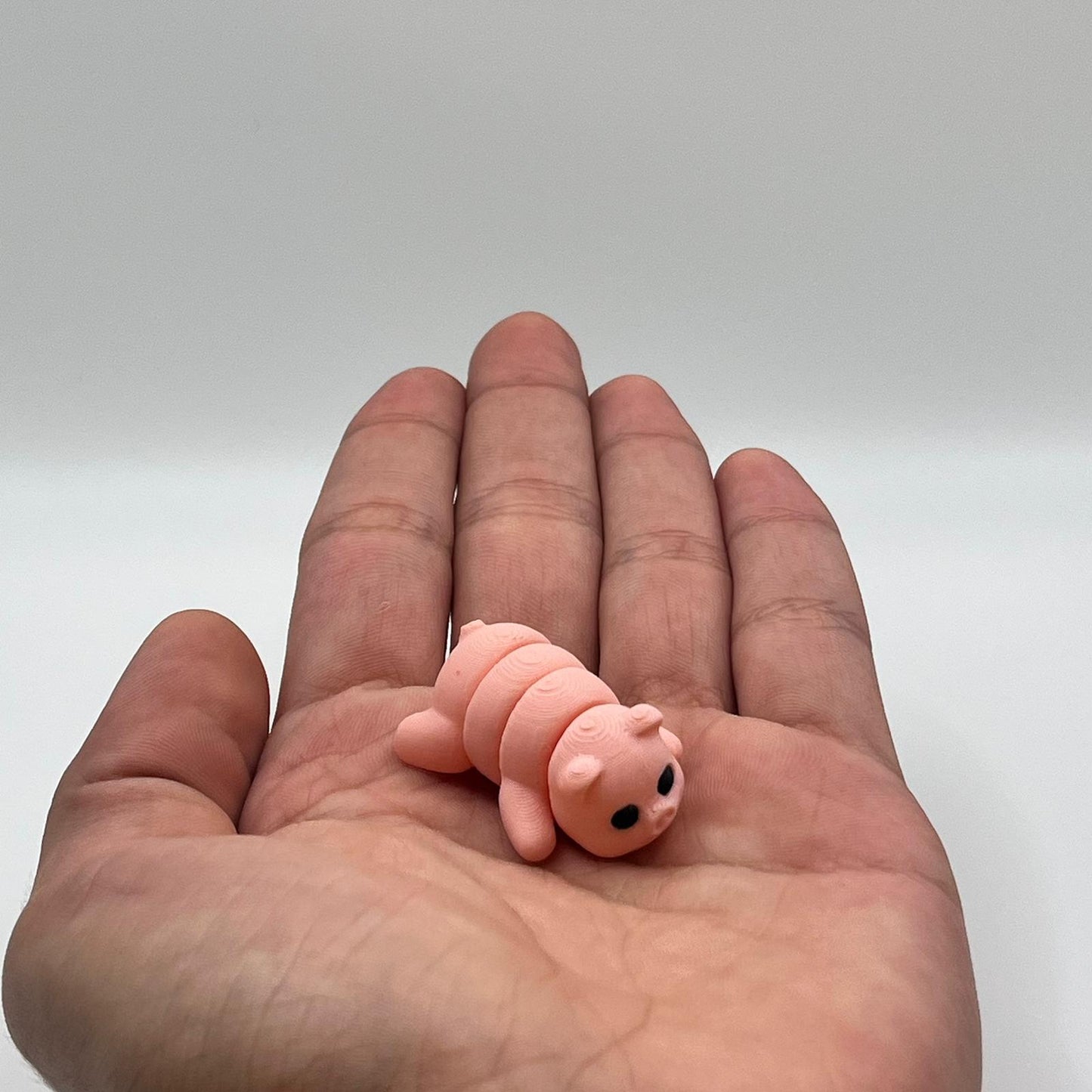 Mini Pig Figurine – 3D Printed Articulated Animal Collectible