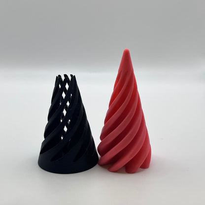 Spiral Cone Desk Toys – 3D Printed Modern Décor & Fidget Fun