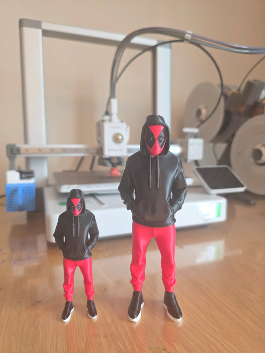 Urban Deadpool 3D Printed Figure – Made to Order, Unique Collectible, Fun Gift